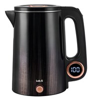 Jarra Eléctrica De Doble Capa Con Apagado Automática Negra 2 Litros