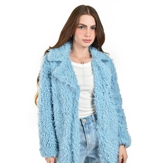 Foto 4 | Foto 4 | Abrigo De Peluche Roman Fashion /juvenil  94005 (azul Cielo) Azul Cielo
