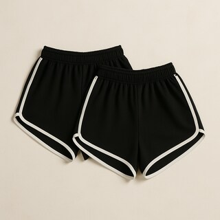 Foto 2 | Foto 2 | Short Negro Deportivo Licra Yoga Gym Fitness Sexy 2 piezas  para Mujer