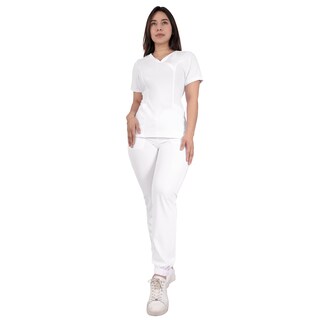 Foto 1 | Foto 1 | Pijama Uniforme Conjunto Quirúrgico Mujer Antifluido Blanco Sea Brazil