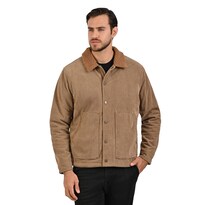 Chamarra Trucker Wrangler Para Caballero Confeccionada En Tela Con Apariencia De Pana