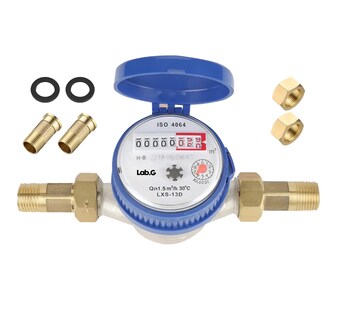 Foto 1 | Foto 1 | Medidor De Agua  Lab.g Potable Medidor De Agua 1/2 Chorro Único Azul