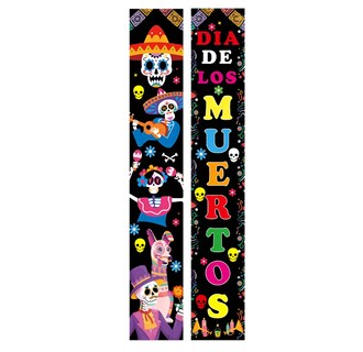 Foto 1 | Foto 1 | Banner De Halloween Xtellar Para Puerta Cartel De Día De Los Muertos