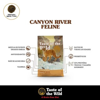 Foto 2 | Foto 2 | Taste Of The Wild Para Gato Trucha 6.3 Kg + Pelota Spiny Caucho