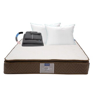 Foto 1 | Foto 1 | Colchón Restonic Nautilus Individual + Almohada Royal Twin + Sábanas Royal