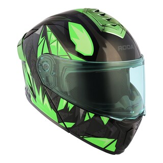 Foto 3 | Foto 3 | Casco Roda Pilot Verde Grrrowl Mica Verde Abatible Svs Verde