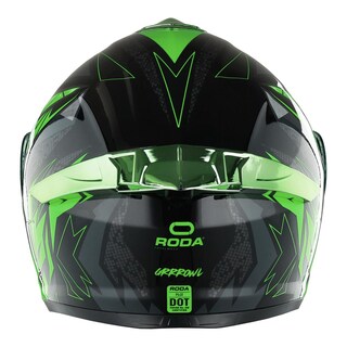 Foto 5 | Foto 5 | Casco Roda Pilot Verde Grrrowl Mica Verde Abatible Svs Verde