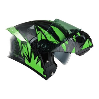 Foto 6 | Foto 6 | Casco Roda Pilot Verde Grrrowl Mica Verde Abatible Svs Verde