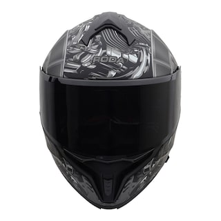 Foto 4 | Foto 4 | Casco Roda Force Plata Mate Engine Abatible Mica Humo Svs Plateado