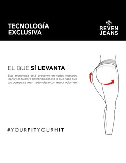 Foto 7 | Foto 7 | Jeans Mujer Skinny Push Up Stretch 7032stme Seven Jeans