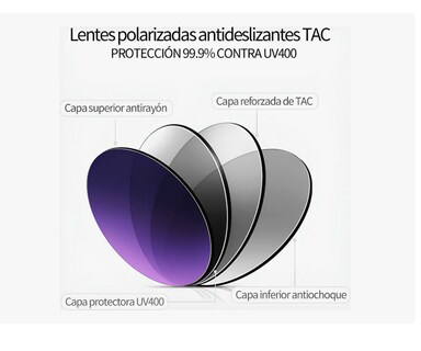 Foto 3 | Foto 3 | Lentes De Sol Polarizados Hombre Y Mujer Color Negro