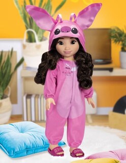 Foto 2 | Foto 2 | Muñeca Disney Ily 4ever Angel 45 Cm Con Pijama Enterizo  Cabello Castaño Oscuro Y Ojos Marrones