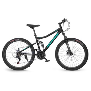 Foto 1 | Foto 1 | Rocatomic Bicicleta De Montaña Aria R26 21v Cambios Shimano Sl-tx30-ln Frenos De Mecánicos Doble Suspensión (morado)