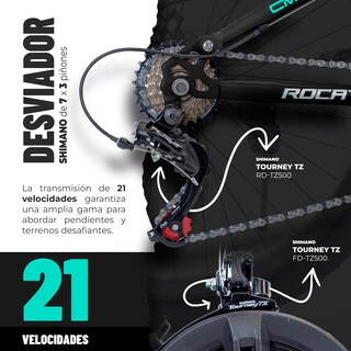 Foto 2 | Foto 2 | Rocatomic Bicicleta De Montaña Aria R26 21v Cambios Shimano Sl-tx30-ln Frenos De Mecánicos Doble Suspensión (morado)