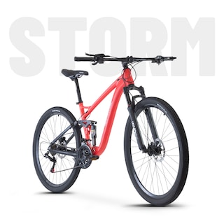 Foto 6 | Foto 6 | Rocatomic Bicicleta De Montaña Storm R29 21v Cambios Shimano Fd-ty300 Frenos De Hidráulicos X-spark Doble Suspensión (azul)