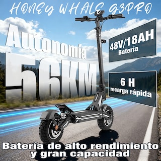 Foto 3 | Foto 3 | Scooter Eléctrico Honey Whale G3 Pro Negro