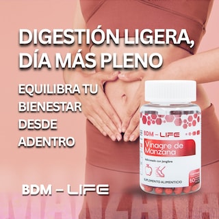 Foto 4 | Foto 4 | Vinagre de Manzana con Jengibre  Bdm-life 60 Cápsulas