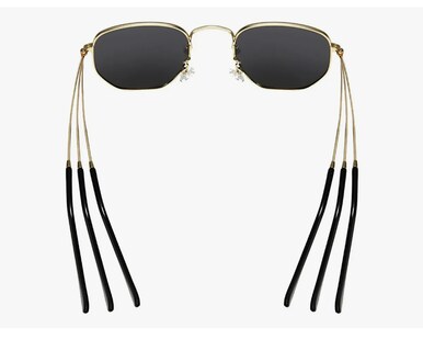 Foto 4 | Foto 4 | Lentes De Sol Hexagonales Espejadas Polarizadas Metal