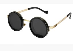 Lentes De Sol Polarizadas Redondas Uv400 Con Tinte Ajustable