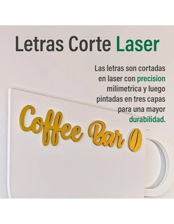 Foto 5 | Foto 5 | Coffee Bar Flotante Organizador Decorativo De Cafe Y Tazas Color Blanco