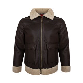 Foto 1 | Foto 1 | Chamarra De Vinipiel Con Peluche Para Caballero Marca Furor 100% Original