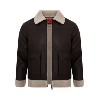 Foto 3 | Foto 3 | Chamarra De Vinipiel Con Peluche Para Caballero Marca Furor 100% Original