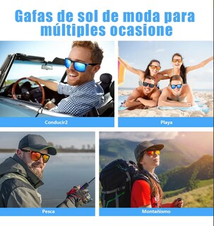 Foto 4 | Foto 4 | 6pz Lentes De Sol Deportivas Polarizadas Anti-uv Moda Hombre