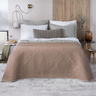 Foto 1 | Foto 1 | Edredón Ligero Esquimal Queen Size Pinsonic Doble Vista Con Fundas De Almohada Bruma