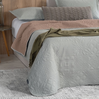 Foto 7 | Foto 7 | Edredón Ligero Esquimal Queen Size Pinsonic Doble Vista Con Fundas De Almohada Bruma