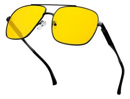 Lentes Noctunos Para Manejar Hombre Dama Moda Uv Clásicos Diseño Negro Mate