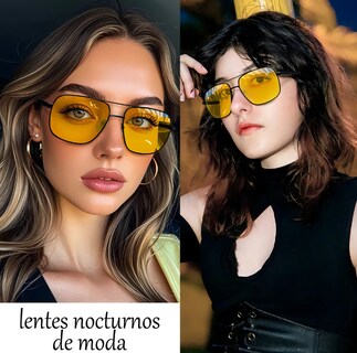 Foto 4 | Foto 4 | Lentes Noctunos Para Manejar Hombre Dama Moda Uv Clásicos Diseño Negro Mate