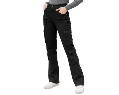 Foto 1 | Foto 1 | Jeans Cargo Para Mujer Ocean Point Estilo Urbano Con Bolsas Laterales