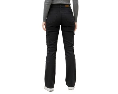 Foto 3 | Foto 3 | Jeans Cargo Para Mujer Ocean Point Estilo Urbano Con Bolsas Laterales