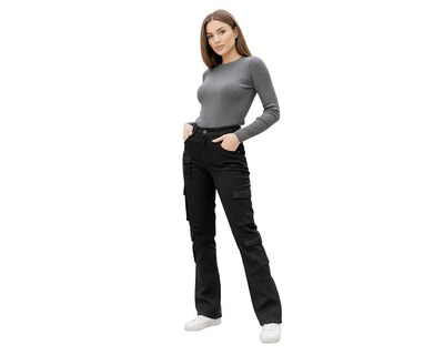 Foto 4 | Foto 4 | Jeans Cargo Para Mujer Ocean Point Estilo Urbano Con Bolsas Laterales