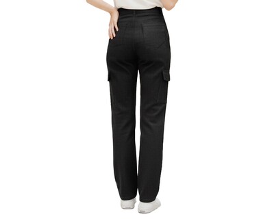 Foto 4 | Foto 4 | Jeans Cargo Para Mujer Ocean Point Corte Recto Mezclilla Stretch