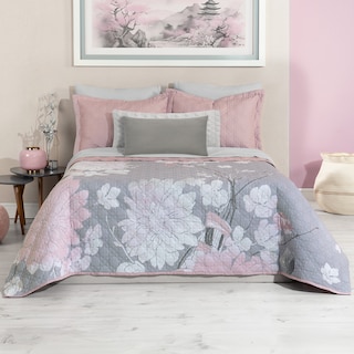 Foto 1 | Foto 1 | Edredón Ligero Esquimal Matrimonial Pinsonic Doble Vista Con Fundas De Almohada Hiromi