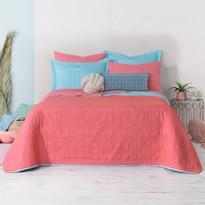 Edredón Ligero Esquimal Matrimonial Pinsonic Doble Vista Con Fundas De Almohada Fresco