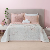 Edredón Ligero Esquimal King Size Pinsonic Doble Vista Con Fundas De Almohada Constelaciones