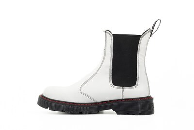 Foto 2 | Foto 2 | Botas Offlander Tipo Chelsea Piel Napa Blancas para Mujer