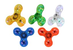 5pc Fidget Spinner Xtellar Antiestrés Diseños Variados Con Luces Led