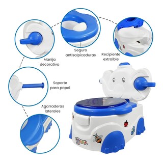 Foto 2 | Foto 2 | Bañito Entrenador Bebé Musical Niño Niña Dispensador Papel