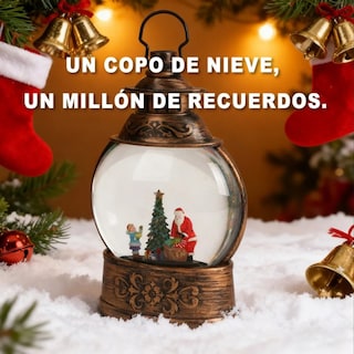 Foto 4 | Foto 4 | Figura Decorativa Navideña De Cm-top Lampara Musical Con Bolas De Nieve