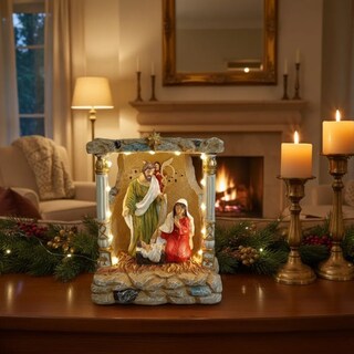 Foto 4 | Foto 4 | Figura Decorativa Navideña De Cm-top Nacimiento O Pesebre Con Luces