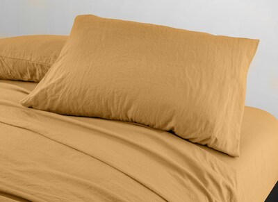 Foto 2 | Foto 2 | Sábanas Dalfiori Hazel Amarillo Queen Size