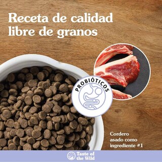 Foto 3 | Foto 3 | Taste Of The Wild Cordero Asado 12.7 Kg + Pelota Spiny Caucho