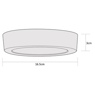 Foto 8 | Foto 8 | Estévez  Luminaria Led  Drum Cct  12 Watts  Sobreponer  Color Negro  Cambio De Color