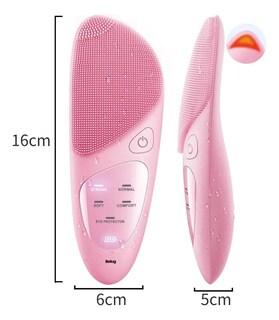 Foto 2 | Foto 2 | ''cepillo Limpiador Facial Eléctrico De Silicona Recargable Rosa ''