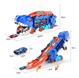 Foto 2 | Foto 2 | Juguetes De Pista De Carreras De Dinosaurios Para Niños Azul