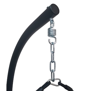 Foto 4 | Foto 4 | Bossa Silla Colgante Con Base Para Jardin interior Y Exterior  Columpio Para Patio O Terraza - Soporte Incluido Con Cojin Comodo