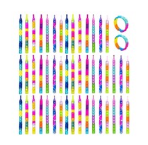 Juego Xtellar Push Pop It Burbuja Juguete Antiestrés Pulsera 50 Pcs